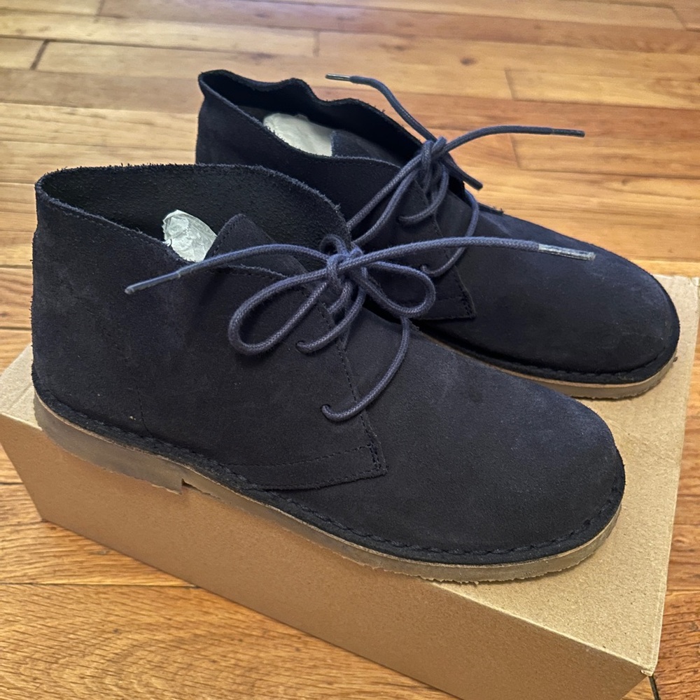 Mango Kids Suede leather ankle boots